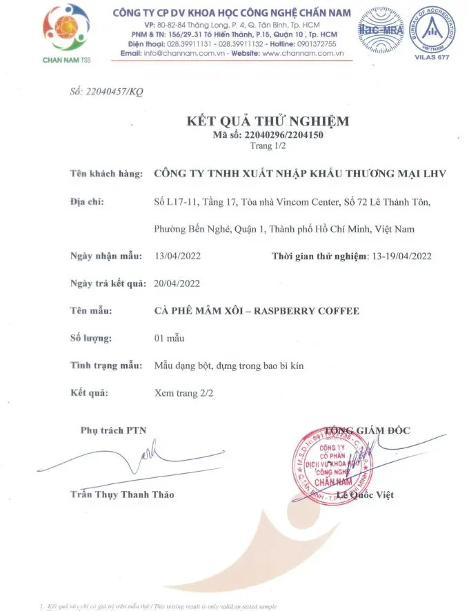 Ket-qua-kiem-nghiem-chat-luong-san-pham-cafe-mam-xoi